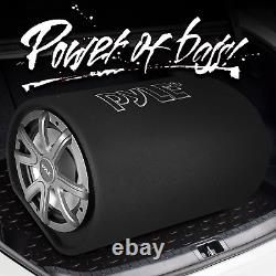 10-Inch Carpeted Subwoofer Tube Speaker 500 Watt High Powered Car Audio Sub 4