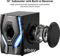 1200W Surround Sound System 10 Subwoofer Home Theater & 60W Bluetooth Speaker