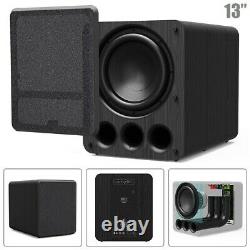 13 2000W Powered Subwoofer Audio Speaker Amp Amplifier For Home Theater Black