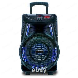 15 2700W Portable Bluetooth Speaker Subwoofer Heavy Bass Party DJ with Stand