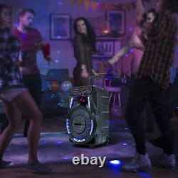 15 2700W Portable Bluetooth Speaker Subwoofer Heavy Bass Party DJ with Stand