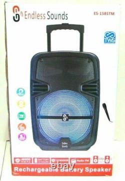 15 Portable Bluetooth Speaker Sub woofer Heavy Bass Sound System Party