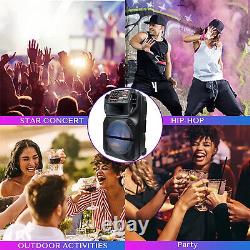 15 Portable Bluetooth Speaker Subwoofer Heavy Bass Sound Party System AUX & Mic