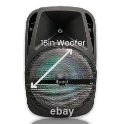 15 inch 4600w Wireless Portable FM Bluetooth Speaker Heavy Bass Sound