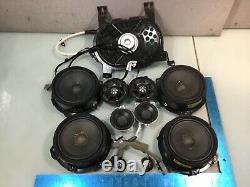 17-19 Jaguar XE Meridian Sound System Speakers & Tweeters and Subwoofer Set E P