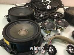 17-19 Jaguar XE Meridian Sound System Speakers & Tweeters and Subwoofer Set E P