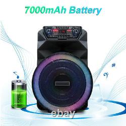 18 4500W Portable Bluetooth Speaker Subwoofer Heavy Bass Party DJ System withMic