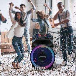 18 4500W Portable Bluetooth Speaker Subwoofer Heavy Bass Party DJ System withMic