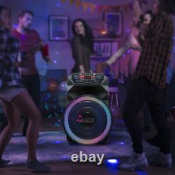 18 4500W Portable Bluetooth Speaker Subwoofer Heavy Bass Party DJ System withMic