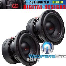 (2) DD AUDIO 606d-D4 6.5 1500W DUAL 4-OHM SUBWOOFERS POWER TUNED BASS SPEAKERS