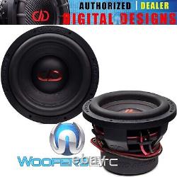 (2) DD AUDIO 608d-D4 8 WOOFERS 1800W DUAL 4-OHM SUBWOOFERS BASS SPEAKERS NEW