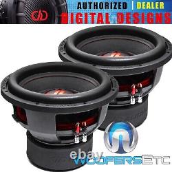 (2) DD AUDIO 712d-D2 SUBS 12 3600W DUAL 2-OHM CAR SUBWOOFERS BASS SPEAKERS NEW
