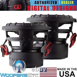 (2) DD Audio 2508f-d4 8 USA Made 3200w Dual 4-ohm Subwoofers Bass Speakers New