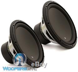 2 Jl Audio 12w3v3-2 Car 12 Subs 2-ohm 2000w Max Subwoofers Bass Speakers New