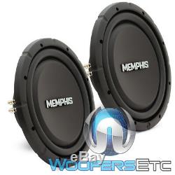 (2) Memphis Srxs1244 12 Dual 4-ohm Shallow Subwoofers Thin Bass Speakers New