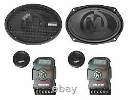 2 Pairs Memphis Audio PRX690C 6x9 120w Car Component Speakers+8 MTX subwoofer