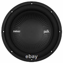 (2) Polk Audio MM1042DVC 10 2400 Watt Car Subwoofers Subs+Rockmat+Free Speaker
