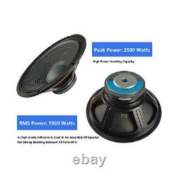 2 Pro 18 Audio Speaker Woofer PA 8 Ohm 3500W Subwoofers Replacement Bass Driver