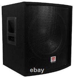 (2) Rockville SBG1158 15 800w Passive Pro DJ Live Sound Subwoofers MDF Cabinets