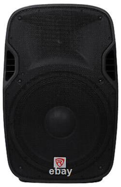 (2) Rockville SPGN158 15 8-Ohm 1600 Watt DJ PA Speakers+Passive Subwoofers Subs