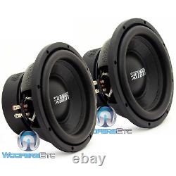 2 Sundown Audio E-10 V4 D2 10 500w Rms Dual 2-ohm Subwoofers Bass Speakers New
