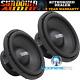 2 Sundown Audio Sld 12 D2 12 600w Rms Dual 2-ohm Shallow Subwoofers Speakers