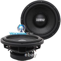 2 Sundown Audio Sld 12 D4 12 600w Rms Dual 4-ohm Shallow Subwoofers Speakers