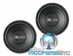 2 subs JBL GT-X1200 12 1200W 4OHM SUBWOOFERS BASS SPEAKERS HARMAN CAR AUDIO NEW
