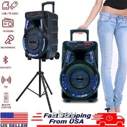 2700W Portable Bluetooth Speaker Subwoofer Heavy Bass Sound System Party withstand