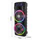 2800w Dual 12 Subwoofer Portable Bluetooth Party Speaker With Remote Light Mic