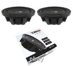 2x 12 Shallow Mount Subwoofers 2400W 4 Ohm Pro Audio Bass Speakers DS18 SW12S4