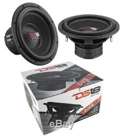 2x 12 Subwoofer 2900W Dual 4+4 Ohm Car Audio Bass Speaker DS18 Elite Z-VX12.4D