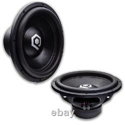 2x SoundQubed 15 Subwoofers Dual 4 Ohm 2400W Car Audio Black HDS2.212-D4