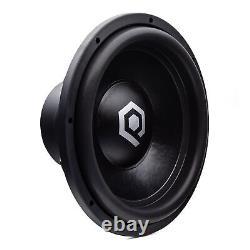 2x SoundQubed 15 Subwoofers Dual 4 Ohm 2400W Car Audio Black HDS2.212-D4