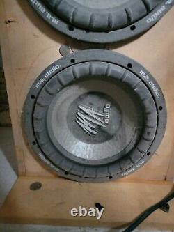 4 subwoofers MA Audio MA1000XL, used, one foam has mark, excellent condition