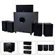 5.1 Channel Home Theater Stereo Audio System 5x100w Speakers 200w Subwoofer