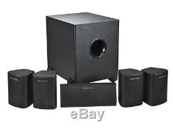 5.1 Speaker Home Theater Surround Sound System 5 Satellite Speakers 1 Subwoofer