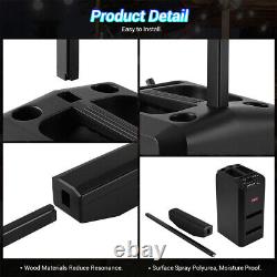 5000W Bluetooth Line Array Speaker Portable Sound System Party Subwoofer +2 Mic