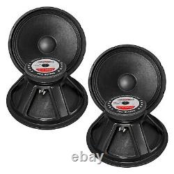 5Core 1000W PMPO 18 Raw Replacement Pro DJ PA Subwoofer Pair 8? With 95 Oz Magnet