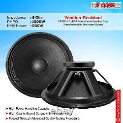 5Core 1000W PMPO 18 Raw Replacement Pro DJ PA Subwoofer Pair 8? With 95 Oz Magnet