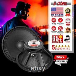 5Core 1000W PMPO 18 Raw Replacement Pro DJ PA Subwoofer Pair 8? With 95 Oz Magnet