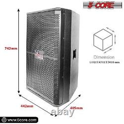 5Core 15 2 Way PA System Passive Stage Subwoofer Concert Loud Speaker 2000W