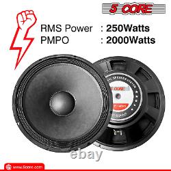 5Core 2 Pcs 15 inch 2000 W 8 ohm Voice Coil Subwoofer PA DJ Audio Pro Speaker