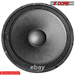 5Core 2 Pcs 15 inch 2000 W 8 ohm Voice Coil Subwoofer PA DJ Audio Pro Speaker