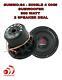 6 Inch Car Audio Subwoofer Single Voice Coil 4 Ohm 600w Massive Summo 2 Speakers