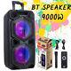 6000w Portable Bluetooth Speaker Sub Woofer Heavy Bass Sound Party System With Mic