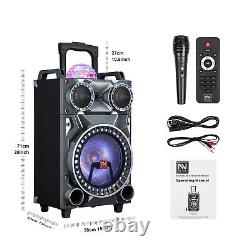 7000W 12'' Portable Wireless Bluetooth Speaker Subwoofer Heavy Bass arty System