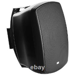 8 Outdoor Speaker Pair Mountable Swivel/Pivot IP54 Rated 180W HiFi Black AP850
