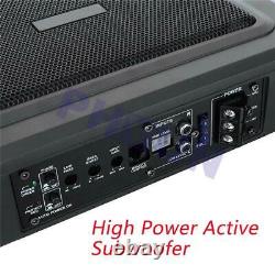 9 600W 12V Car SUV Under Seat Subwoofer Power Amplifier Bass HiFi Audio Speaker