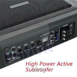 9 600W Under Seat Car Subwoofer Power Amplifier Bass HiFi Audio Speaker USA